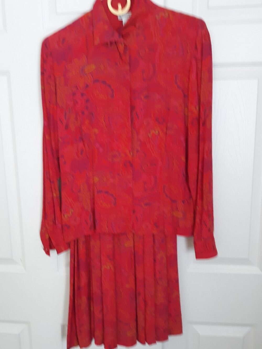 Vintage Evan PIcone Skirt/Blouse Set Womans size 4 EUC